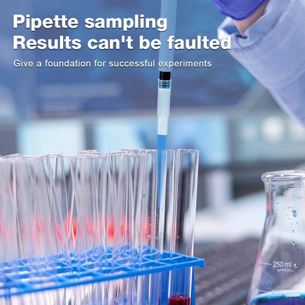 Adjustable Single-Channel Pipette Portable Manual Pipettor 0.1~1000UL Micropipette Laboratory Equipment With Pipettor Tips