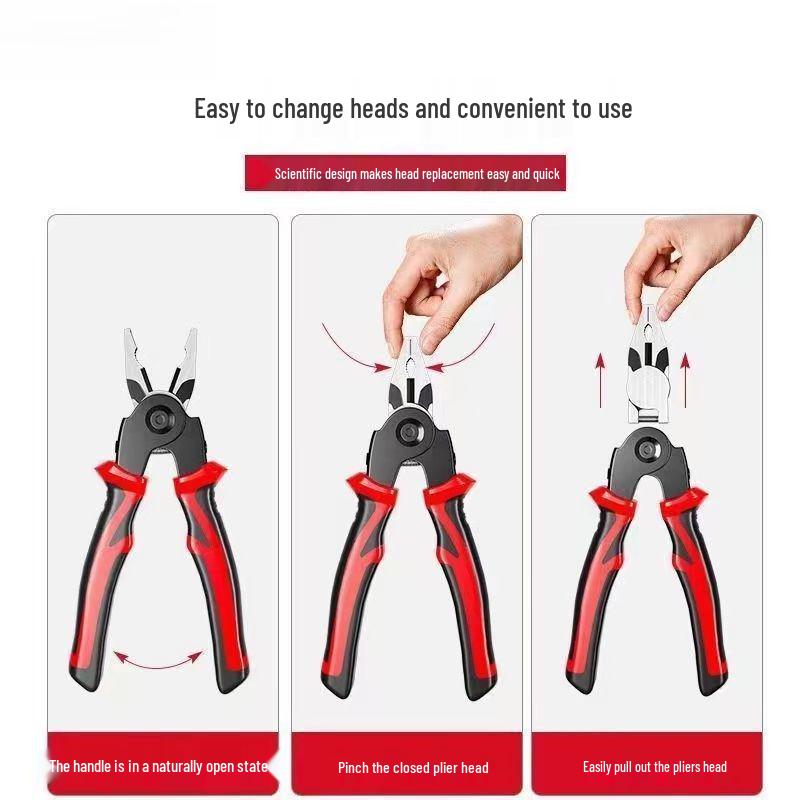 Multifunkční kleště: 5v1 Odizolovací kleště, Štípací kleště, Krimpovací kleště, Slitina mědi