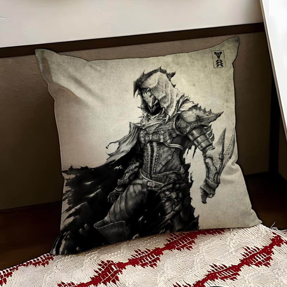 Classic DDestinyS Cushion Cover Reversible Soft Durable Pillow Cover Home Car MultiScene Use for Daily Comfort