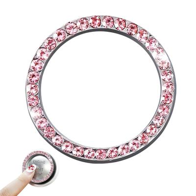 Start Stop Push Button Cover - Bling Blinker Starter Button Car Start with Adhesive