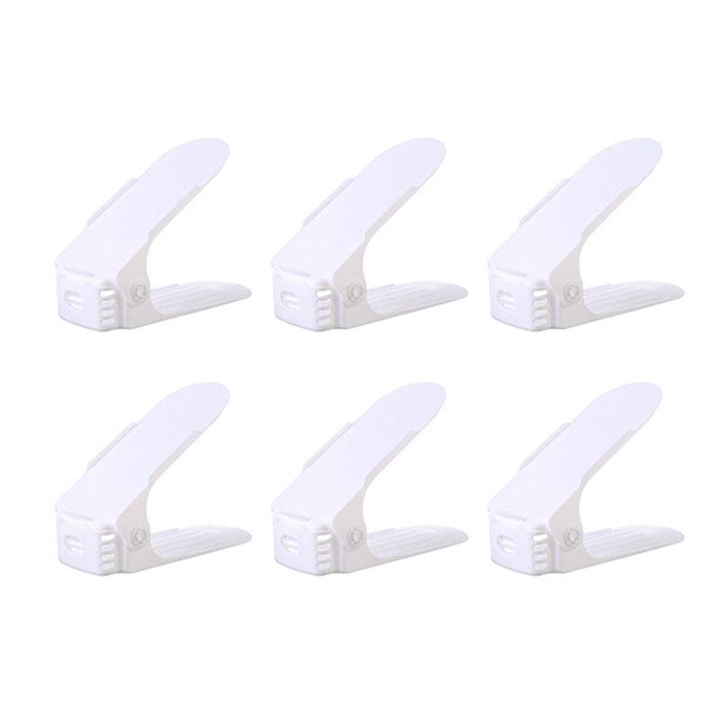 Adjustable Shoe Hanger with Double-Layer and Thickened Design for Space Saving and Storage Organization in Home or Dormitory