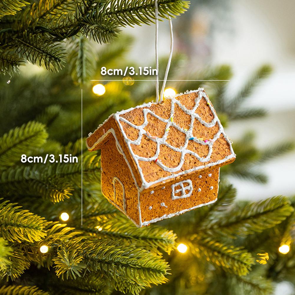 Cute Gingerbread Man Christmas Garland Ornament Festive Hanging Decor New Year Festive Accessory Christmas Decorations