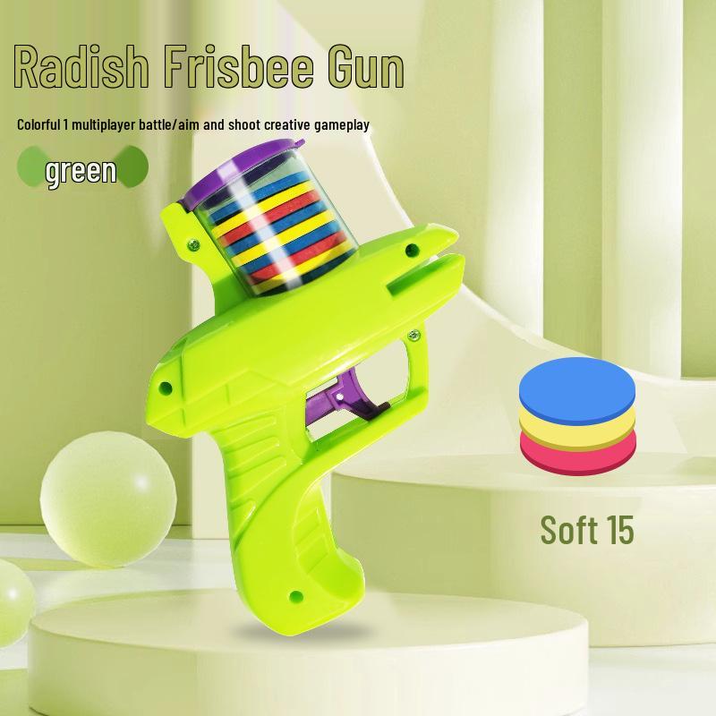 Classic Soft Bullet Saucer Gun: Safe Indoor/Outdoor Parent-Child Battle Toy