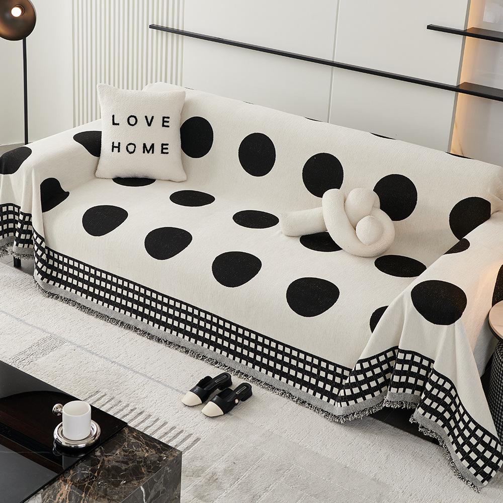 

New Chenille Jacquard Sofa Towel One-piece Type Cloth Towel All-inclusive Sofa Cover Dust Anti Cat Scratch Non-slip Sofa Blanket 130x180cm1pcs