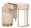 Bed Desk Sharon Pink With Stool Cm 120X40X75 (Stool Size Ø36X39)
