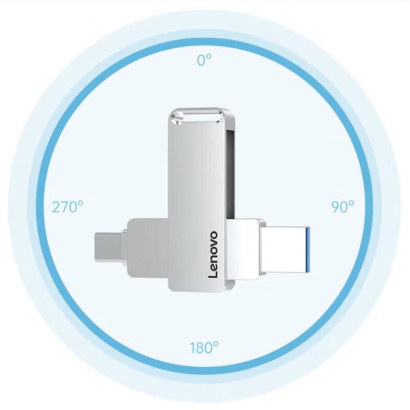 Lenovo LX200 Metal USB 3.2 Type-C Dual-Port Flash Drive