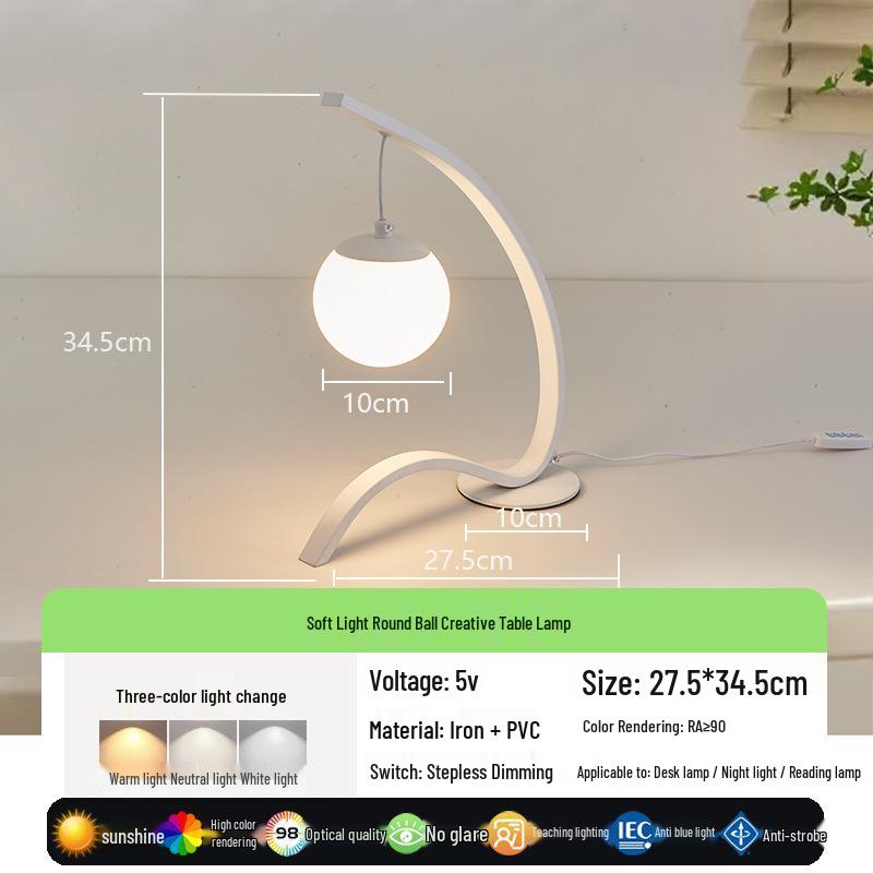 Nordic Eye Protection Bedside Lamp - Minimalist, Modern Decorative Night Light