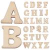 100pcs DIY Doodle Educational Toy Small Natural Wooden Slice Scrapbooking Embellishments DIY Craft Decor (English Letters ) boda