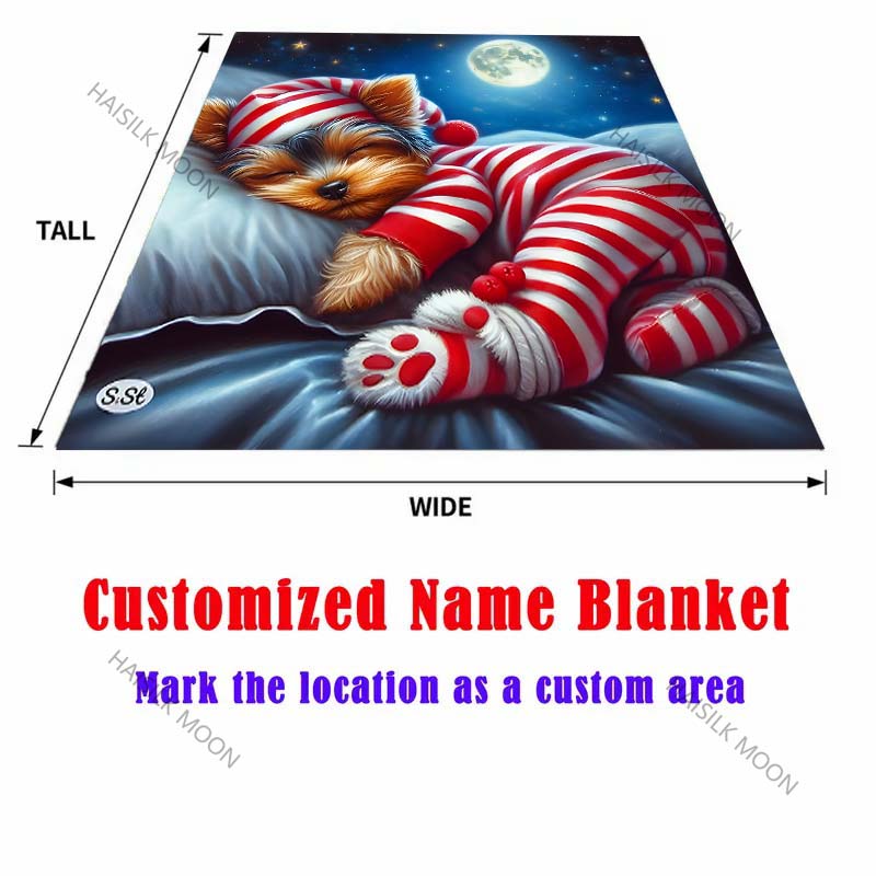 Cute Sleeping Puppy Blanket Warm Soft Fluffy Kids and Adult Sofa Bed Throw Blanket Suitable Home Travel Camping Luxury Gifts