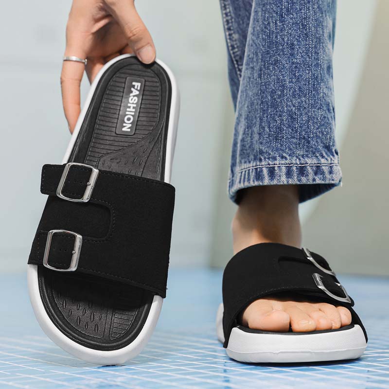Sommer Herren Strandhausschuhe Rutschfeste Bequeme Hausschuhe Für Innen Außen Herren Wasserschuhe Sandalen