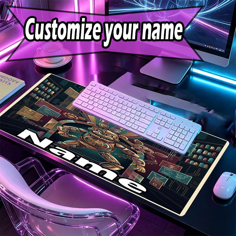 Benutzerdefinierter Name Personalisierte Five Nights at Freddy's Muster Mauspads, Laptop PC Schreibtischmatte, Dekorative Schreibtischmatte für Zuhause Tastaturpad Geschenk