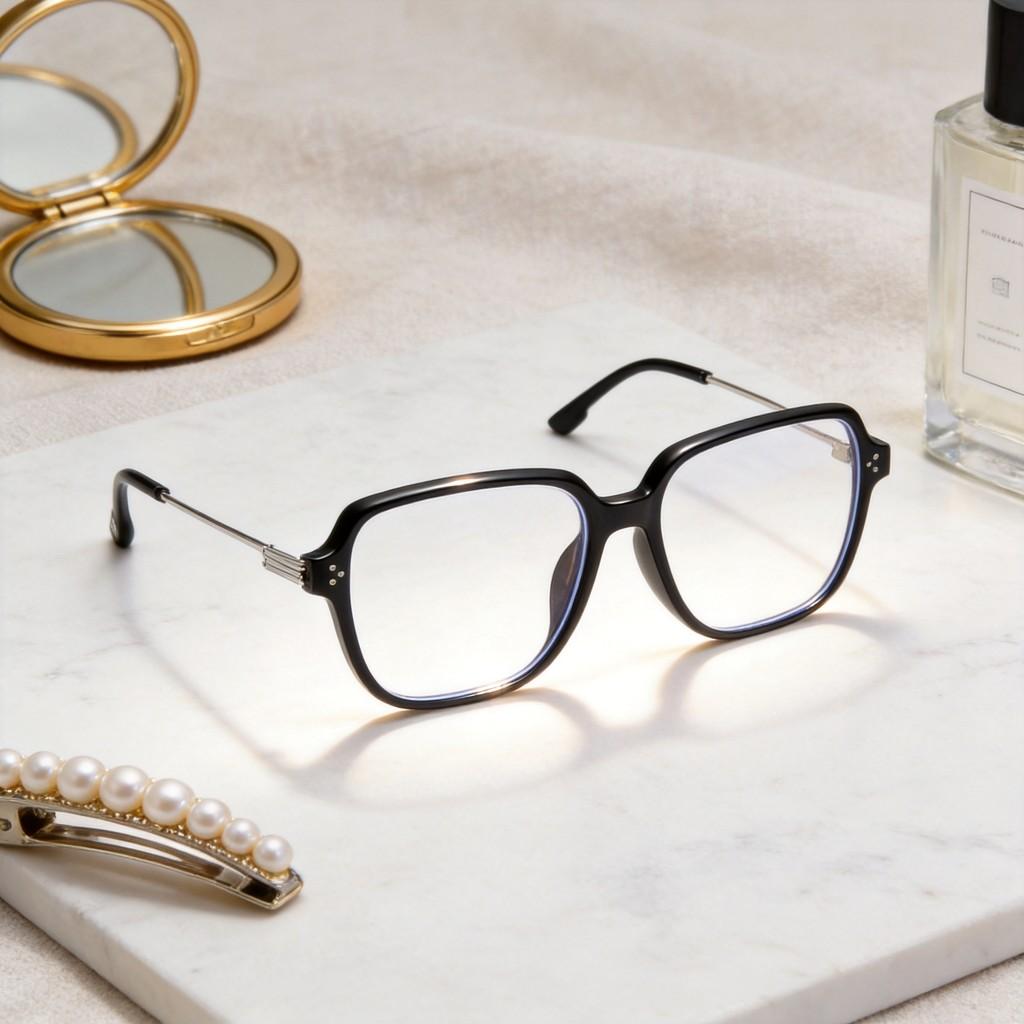 Retro Square Sunglasses For Men And Women With Blue Light Blocking Pc Lenses