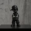 Figurina Teschio Decorativa Stile Street Hip-Hop Scheletro, Statuetta Teschio con Cappellino da Baseball Stampata 3D, Decorazione da Ufficio Scultura Cool per Scrivania di Casa