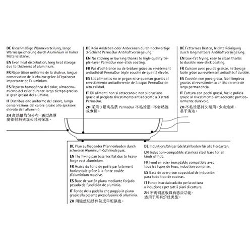 WMF Palmadur Premium Frying Pan, 24cm, Induction and Gas Compatible, Free of PFOA and Other Harmful Substances, Long-Lasting Non-Stick, 5-Year Warrant