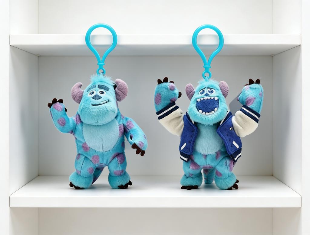 12cm Monsters Inc Sulley Plush Keychain Cute Soft Stuffed Animal Bag Charm For Kids Gift