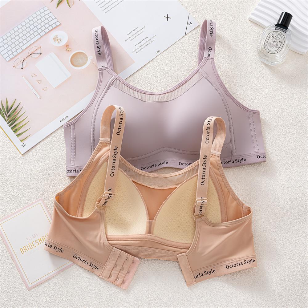 Traceless sports bra comfortable and breathable anti-light tube top light upper support adjustment bra fixed