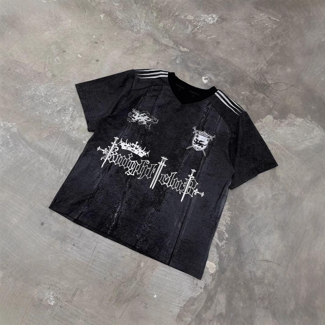 

Dark Retro Unisex Harajuku Style Short Sleeve Summer Top 2XL