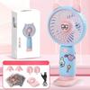 Handheld Fan Rechargeable Portable 3 Speed Mini Fan USB Small Fan with Phone Holder and Cute Sticker