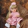 Ny ankomst Princess Reborn Baby Girl Dolls 55 cm Full Silikon Vinyl Kan bade DIY Medfølgende lekekamerater Tidlig utdanning Dukkeleker