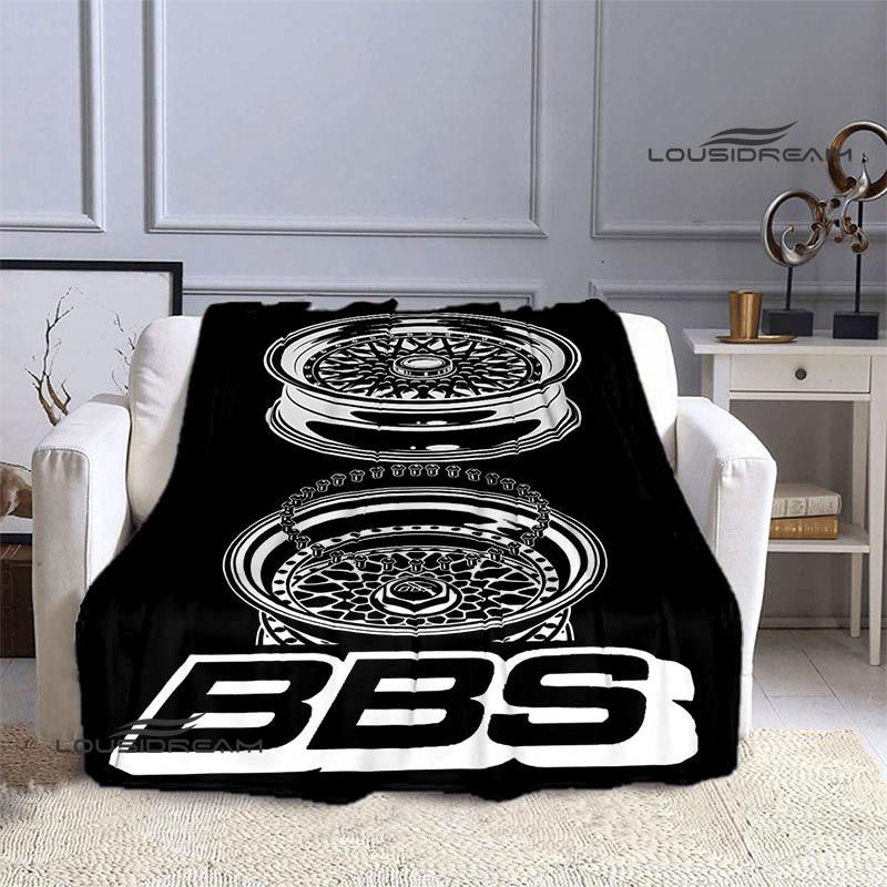 BBS LOGO printed blanket Picnic blanket Warm Flannel blankets Outdoor Blanket Home bed linings blankets for beds Birthday Gift
