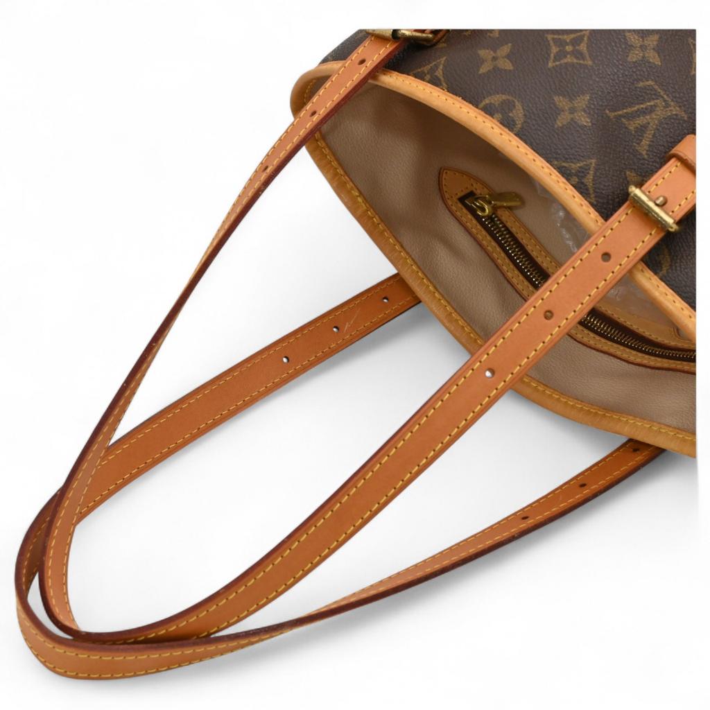 Auth LOUIS VUITTON Monogram Bucket GM Shoulder Bag Brown PVC M42236 Lv4425aq