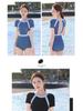 Women's Summer 2024 One-Piece Slimming Swimsuit: High-End, Belly-Covering, Conservative Design for Pool and Hot Spring.