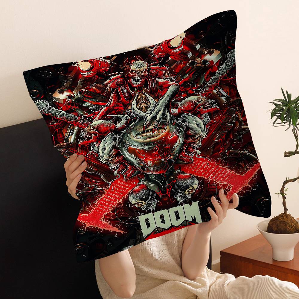 Game D-Dooms E-Eternal Cushion Cover Decorative Pillow Sofa Home Decor Case Pillow Cases