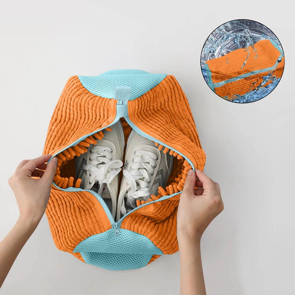 Washing Shoes Bag Laundry Shoes Protector Fluffy Fibers Polyester Friendly Anti-deformation Shoes Clothes Organizer
