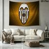 Valencia CF Logo Wall Tapestry Aesthetic Wall Hanging Printed Fabric Blanket Decorative Tapestries for Bedroom Living Room Home Decor