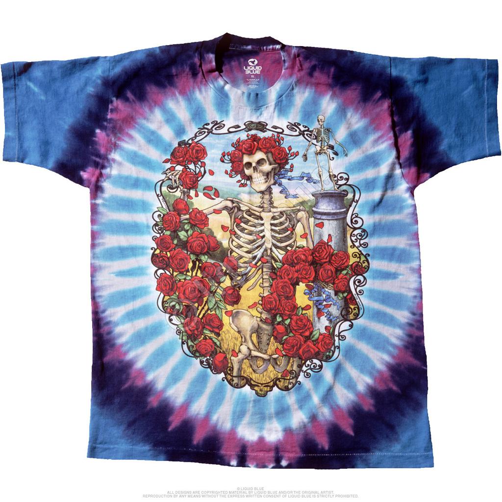 Grateful Dead Anniversary 30th X-Large Tie Dye T-Shirt Manufacture Defect