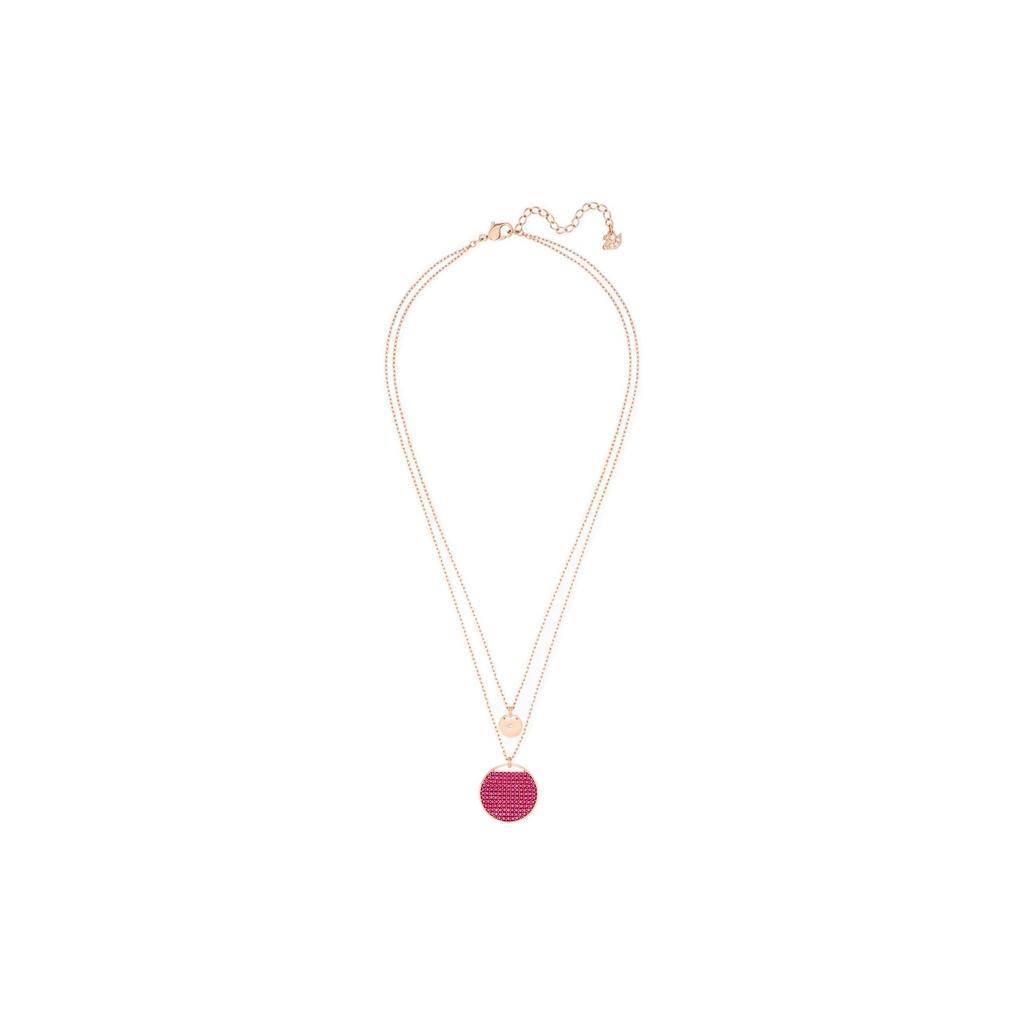 Swarovski Ginger Double Layer Rose Gold Plated Necklace Women necklace 5472448