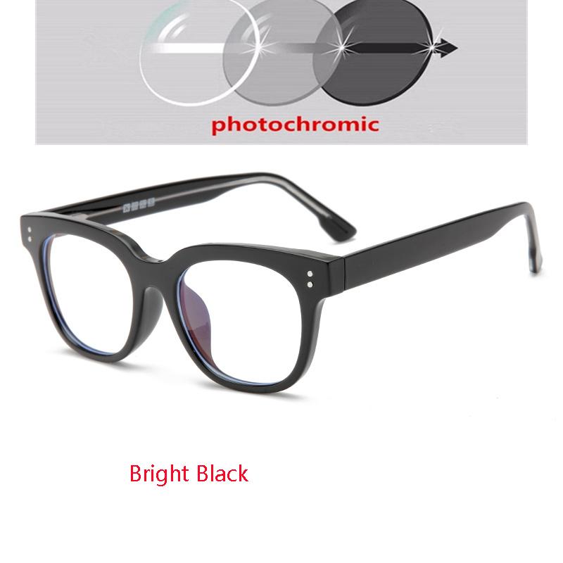 Anti Blue Rays Oval Prescription Glasses For The Nearsighted Women Men Myopia Photochromic Spectacles 0 -0.5 -0.75 To -6.0