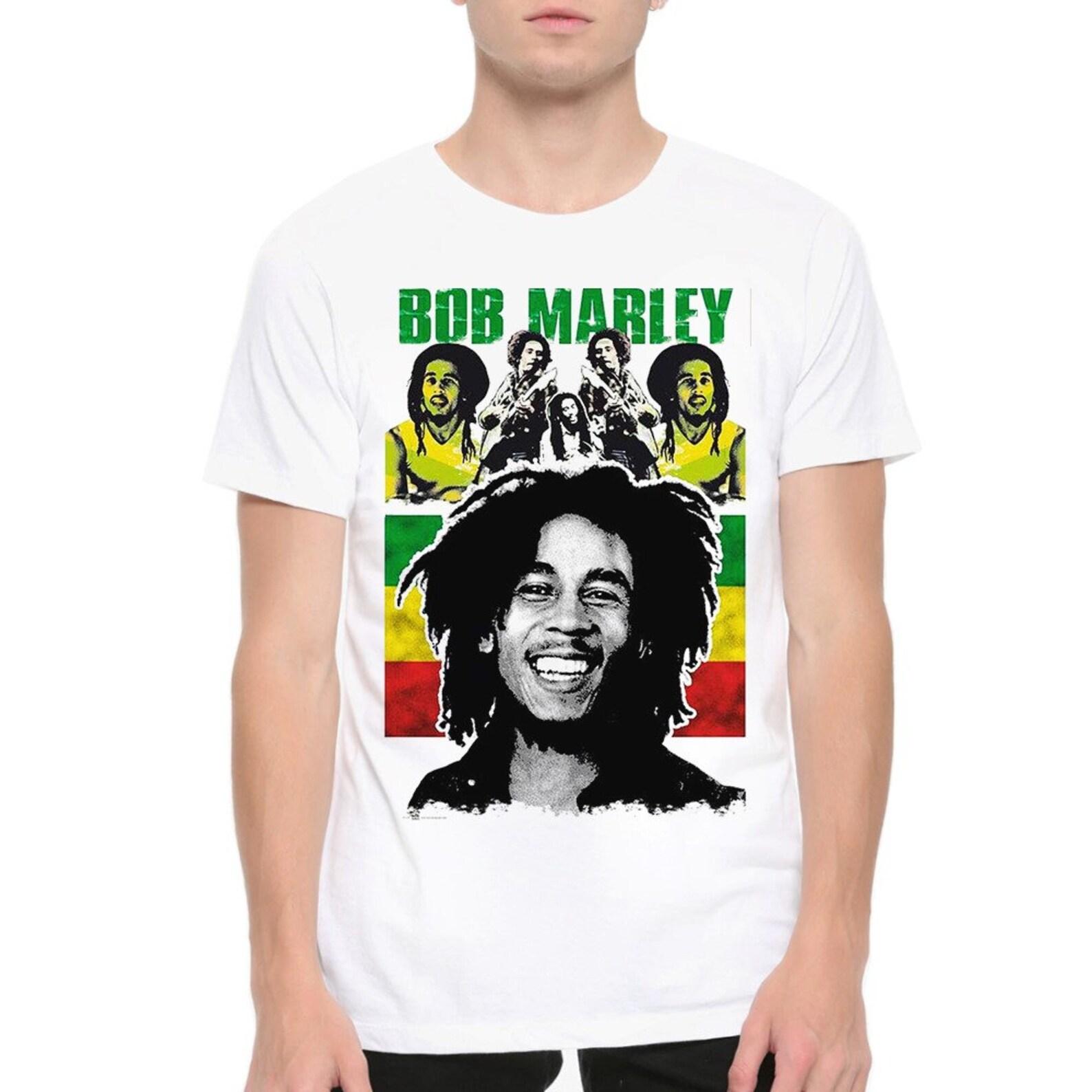 Bob Marley Graphic T-Shirt, Men s Women s Sizes (met-066) 2XL