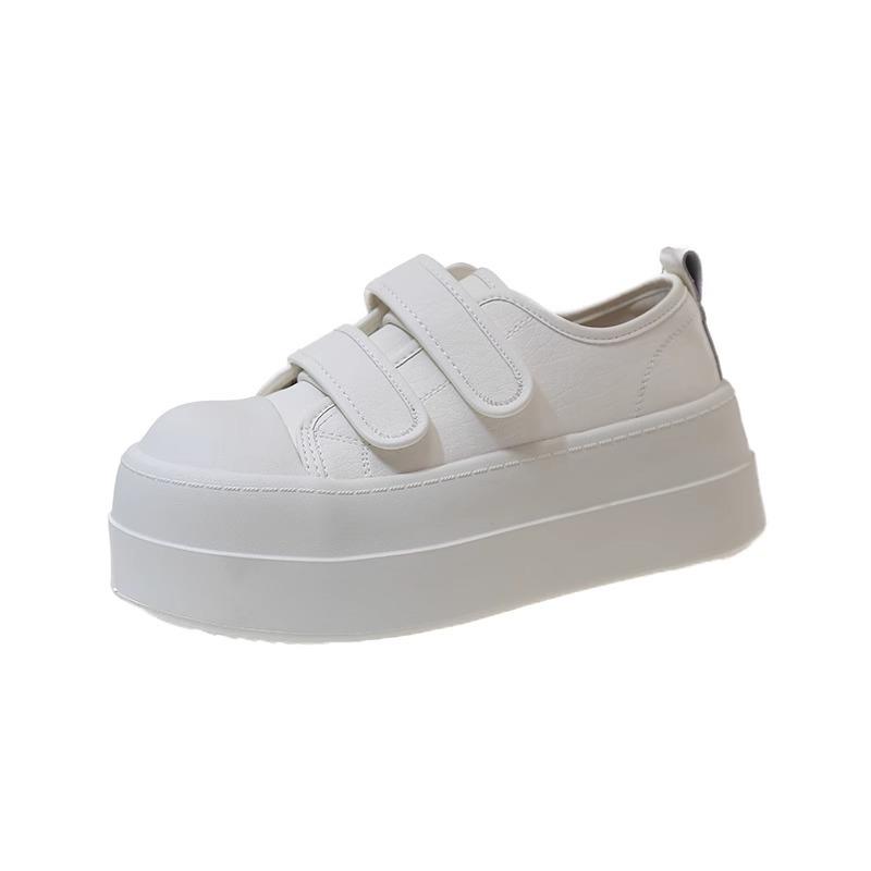 Fashion classic versatile Velcro heightened platform white shoes women's 2025 new spring and autumn light casual board shoes