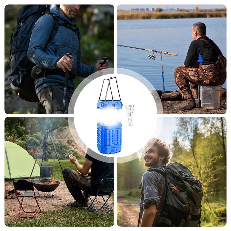 Camping Light Lightweight Solar Light Waterproof 3000Mah Rechargeable Portable Lantern For Survival Car Backpacking Travel Tent