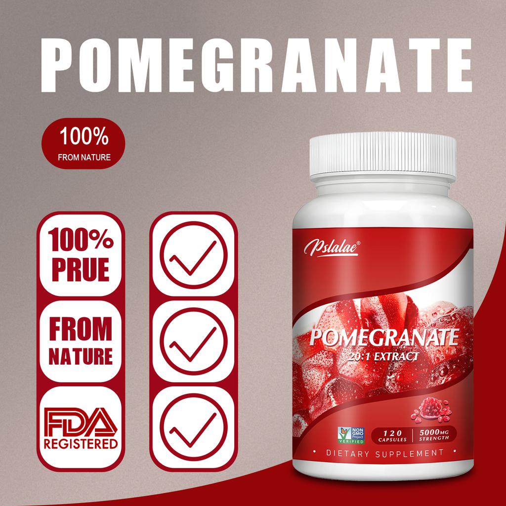 Pslalae Integratore alimentare, contenente 20:1 estratto di melograno altamente concentrato, nutrimento antiossidante naturale