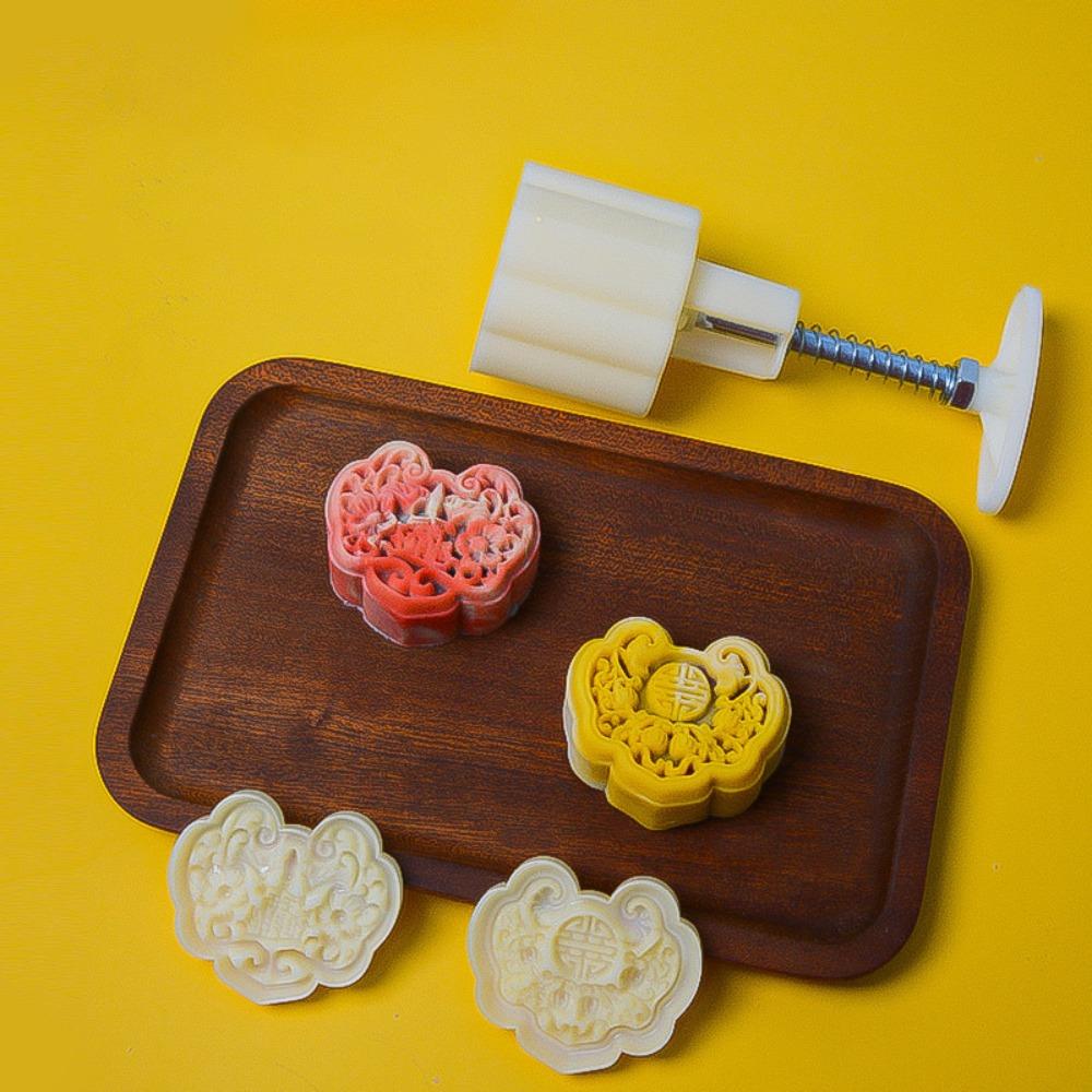Non-stick Mooncake Mold 3D Pattern Hand-pressed Mold Pastries Dessert Mold  Kitchen Baking