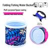 Foldable Fish Bucket with Rope & Anti-jump Net - Multi-functional for Fishing & Fish Protection