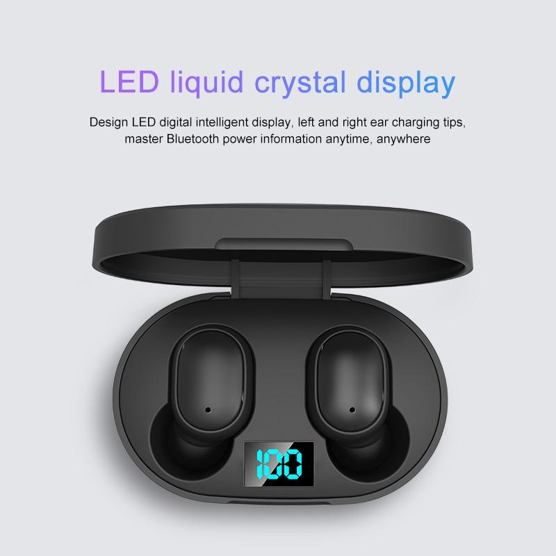 Buy New E6s Smart Digital Display Bluetooth Headset Wireless Mini HIFI Headset  Stereo in-Ear Waterproof Sports Earphone at affordable prices — free  shipping, real reviews with photos — Joom
