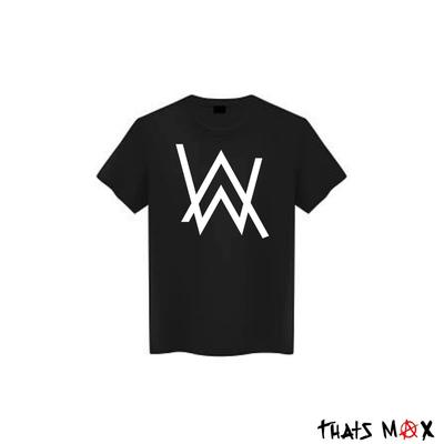 Alan Walker DJ Logo Černé Tričko Plná Velikost S-5XL Unisex Tričko