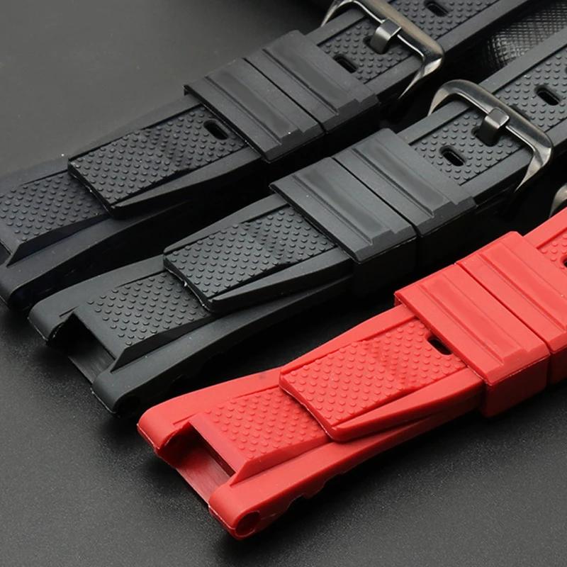 Silikonkautschuk Armband für Casio GST210 GST-W110/S130/B100/S100G/S110/410 Uhrenarmband Hohe Qualität Uhrenarmband Armbänder für Armbanduhren