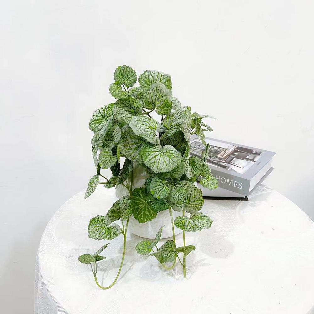 1PC Simulated Vine Plants, Crabapple Leaves, Living Room Green Plants, Display Window Decorations