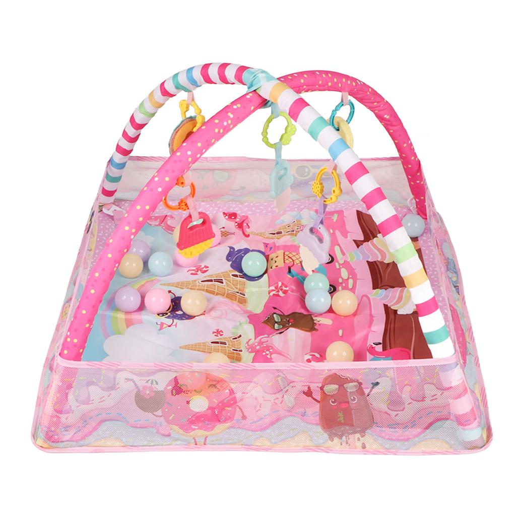 Mata edukacyjna dla niemowląt Kwadratowa Wzór Kreskówkowy Fabryka Cukierków Wielofunkcyjna Bezpieczny Plastik Składana