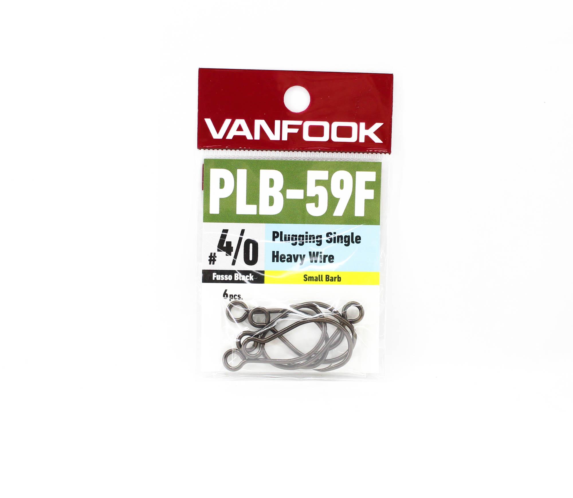 

Vanfook PLB-59F Plugging Single Hook Small Barb Size 4/0 (9184)