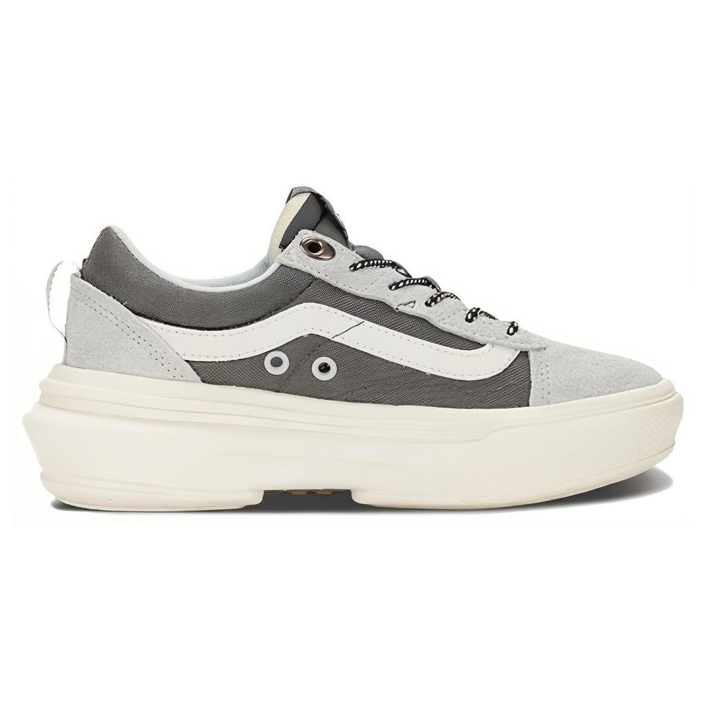 Vans Patogūs universalūs žemi krepšinio batai Unisex sportbačiai Pilki balti VN0005WJUNY