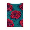Rose flower-themed pattern Flannel printed blanket suitable for all seasons suitable for living room office sofa and travel