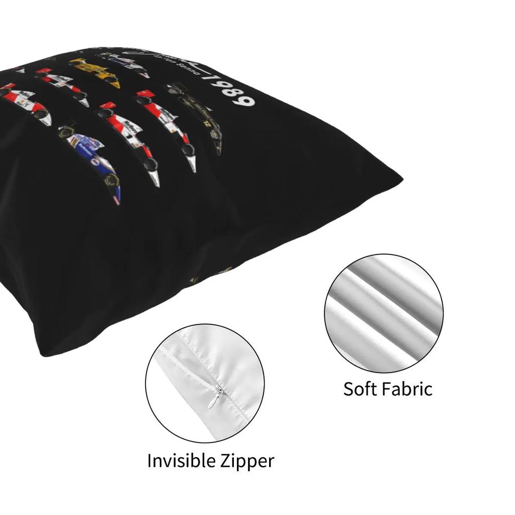 Alle Autos Ayton Senna Formel 1 Rennwagen F1.png Kissenbezug Weicher Polyester Kissenbezug Dekor Kissenbezug Bezug Zuhause 18''
