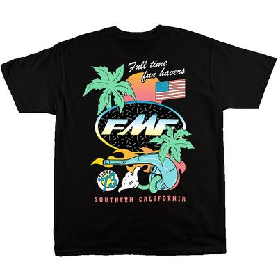 2025 New Men's T-shirt Women's DAY GLO TEE FMF Racing T-shirt Cotton Retro Short Sleeve T-shirt Men's Top Street Men Clothing