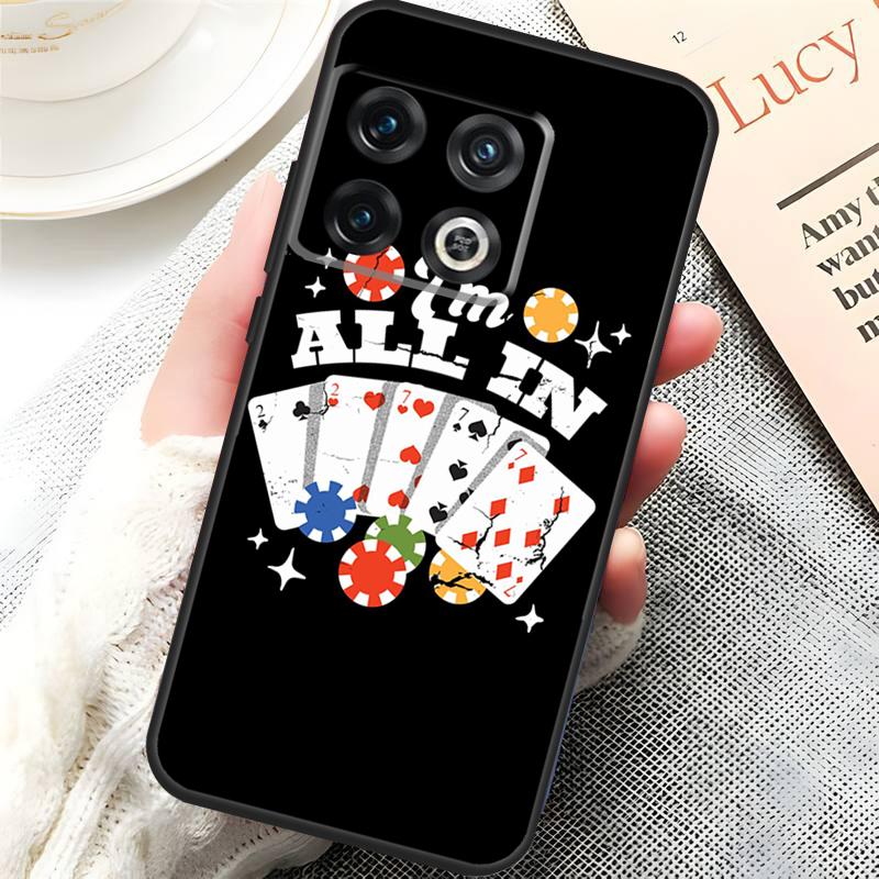 Poker Cards Cover For OnePlus 15 13 13R 13T 12 12R 10T 11 10 Pro OnePlus Nord 5 CE 3 4 Lite N20 N30 Case