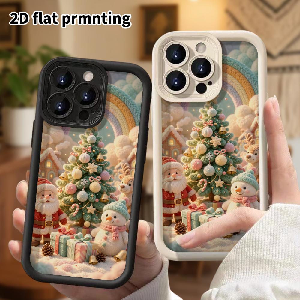Phone Case: 2D Flat, Fits iPhone 18, 17, 16, 15, 14, 13, 12 Pro Protective Case, Christmas Wonderland, Perfect Holiday Gift for Christmas and Hallowee